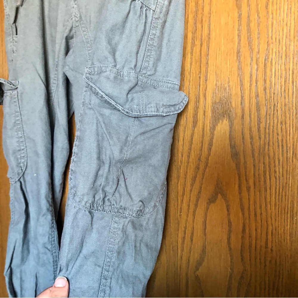 Low rise flare cargo pants